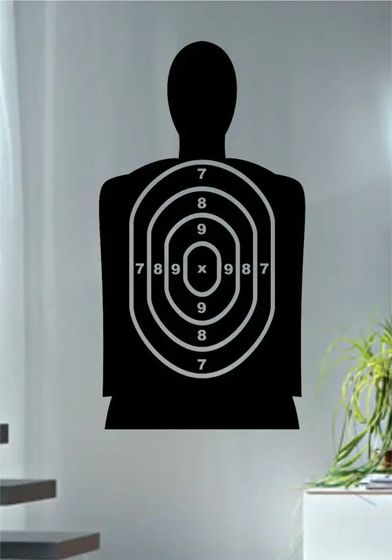 Target Shooting Range Version 1 Guns Decal Sticker Wall Vinyl Decor Art 1