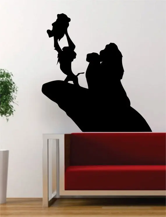 Lion King Simba Rafiki Silhouette Disney Design Decal Sticker Wall Vinyl Decor Art 1