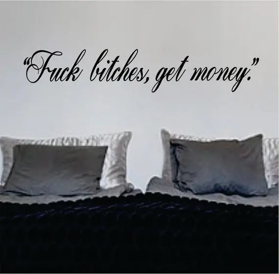 F B Get Money Quote Lyrics Decal Sticker Wall Vinyl Decor Art Rap Music Hip Hop Biggie Notorious Big 1