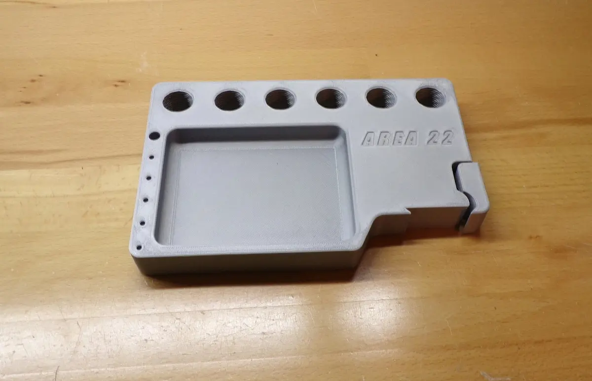 Reloading Press Tray For Area 419 Zero Press With Arca Clamp 3D Printed 1