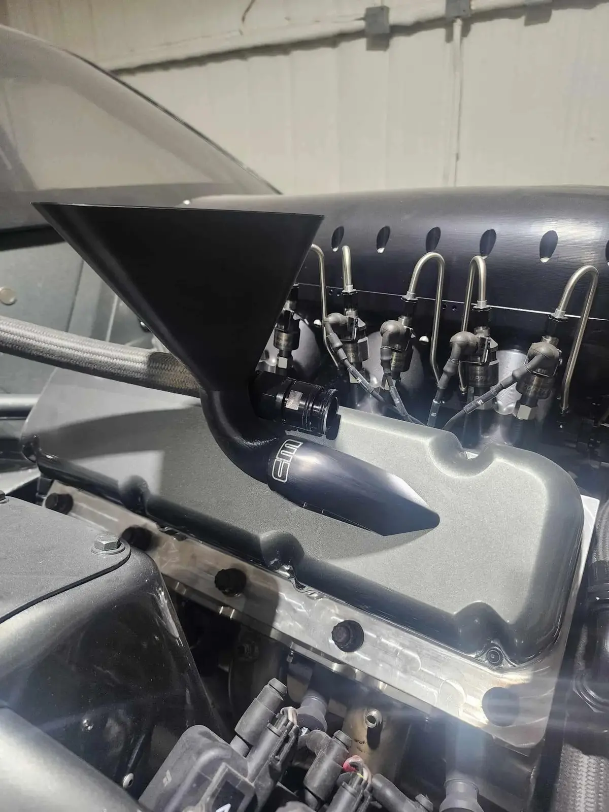 Burndown Tube Oil Funnel For Cunningham Machine Style Adapters, Motion Raceworks Or Rcd Style Adapters 1