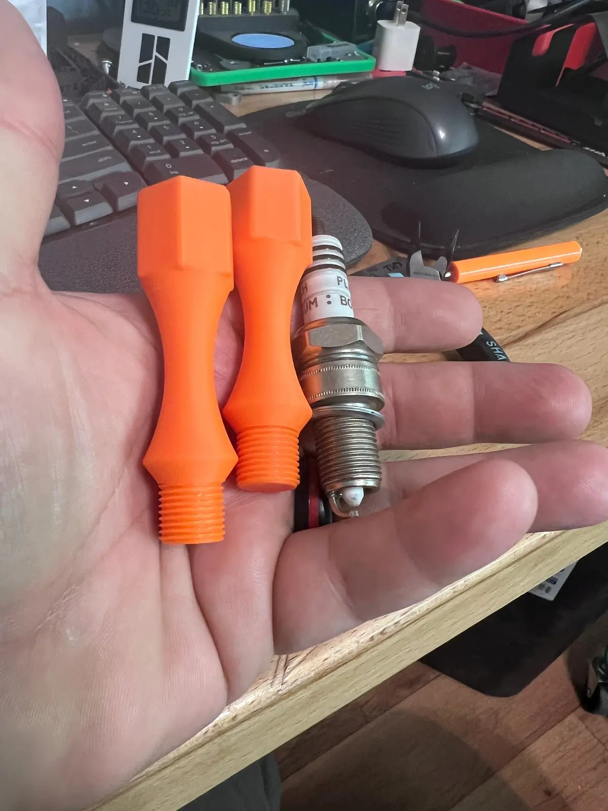 Spark Plug Dummy:3D Printed Safety Spark Plug Set 1