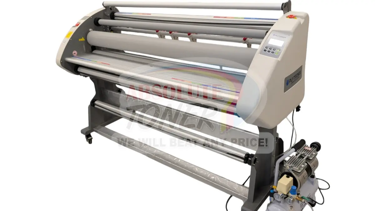 $119/Month Plytronix At-Se1600 Pro 64” Wide Format Auto High-Speed Cold/Hot Laminator & Applicator For Signs, Graphics, Banners, Prints & More 1