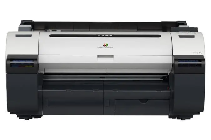 24" Canon Imageprograf Ipf670e Graphic Color Large Format Printer 1