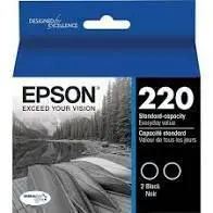 T200120d Epson Durabrite Ultra Black 2Pk Ink Expression Home 1
