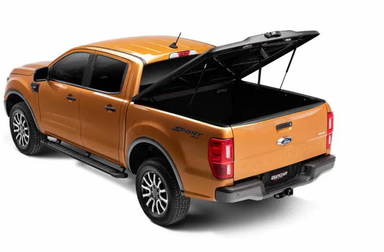 Undercover Elite Hard Tilt-Up Tonneau Cover 5' Fits 2019-23 Ford Ranger - Black Textured 2