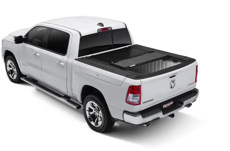 Undercover Ultra Flex Hard Folding Tonneau Cover 5.7 Ft. Fits 2019-25 Ram 1500 (New Body Style) W/ Rambox W/O Black Track System 2