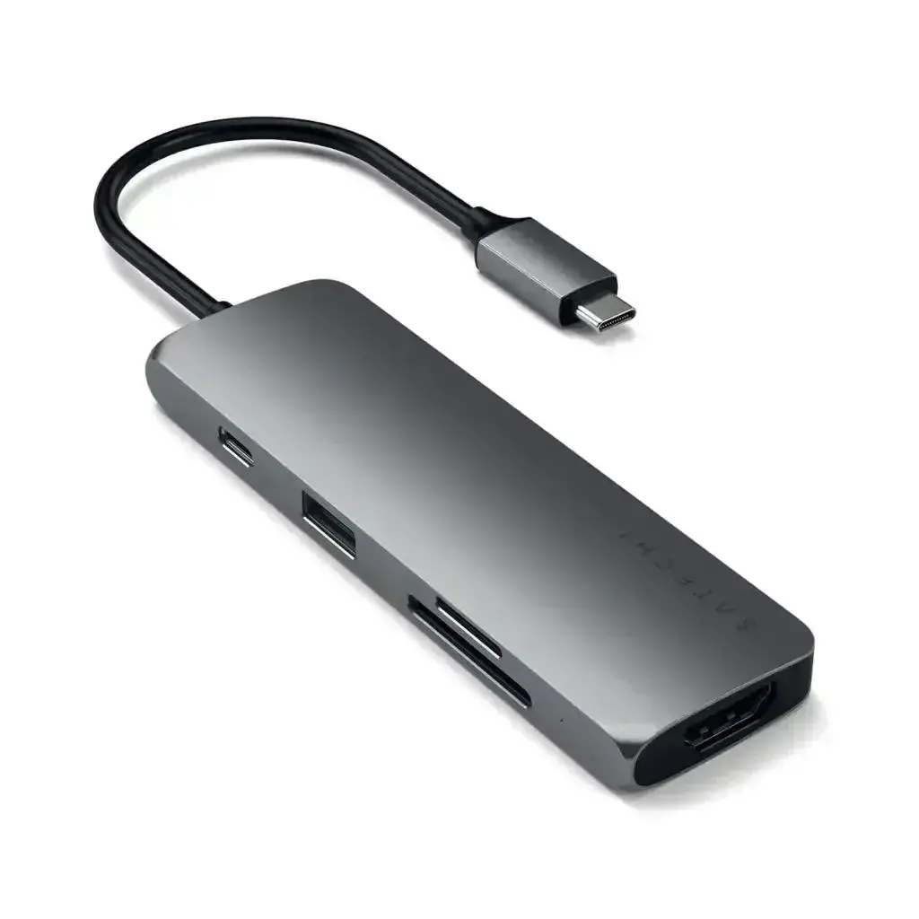 Satechi - Usb-C Multiport Pro Adapter With Multiple Connectivity And 4K Hdmi - Hub Usb-C Z Hdmi 1