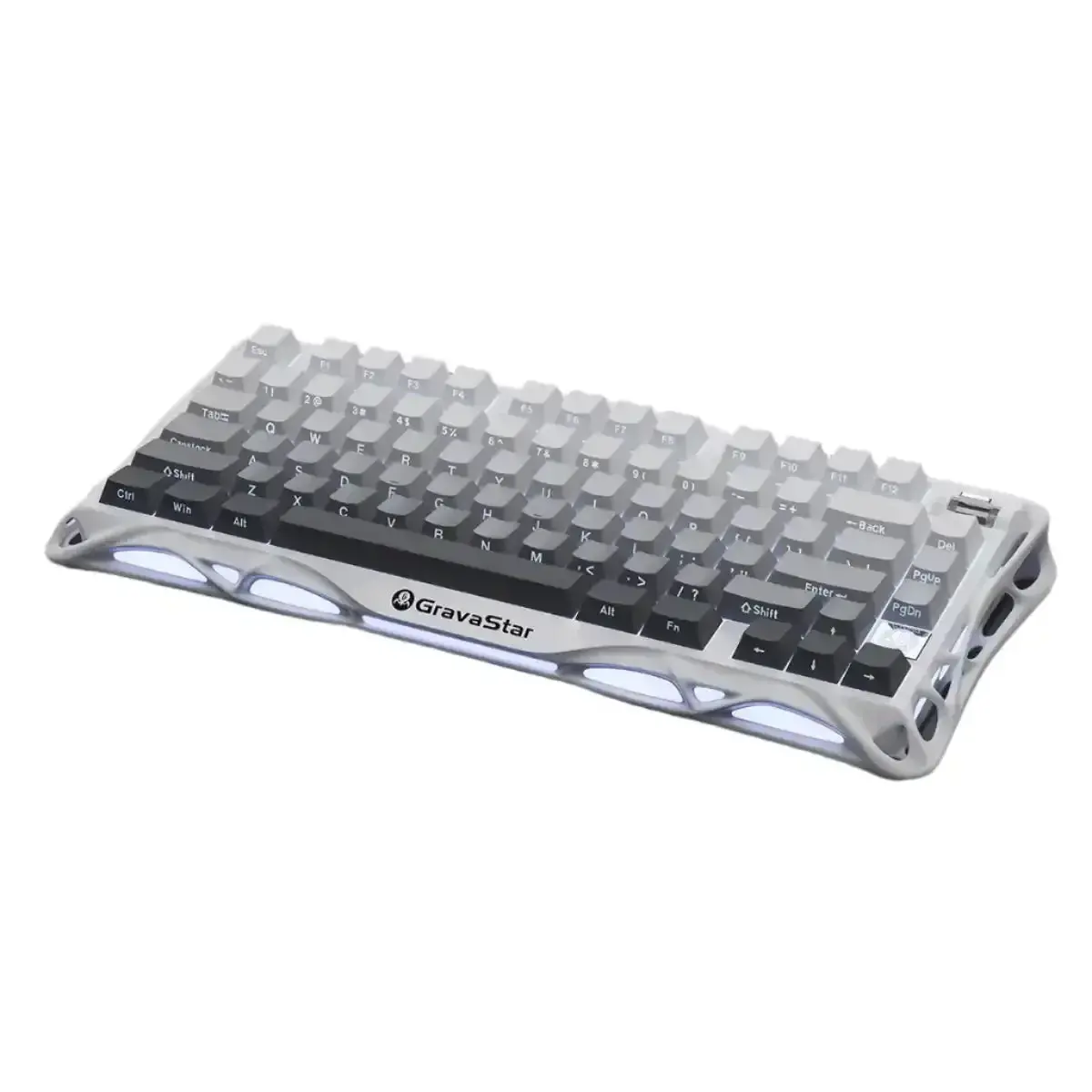 Gravastar - Mercury K1 Gradient White Wireless Mechanical Keyboard - Bezprzewodowa Klawiatura Mechaniczna 1