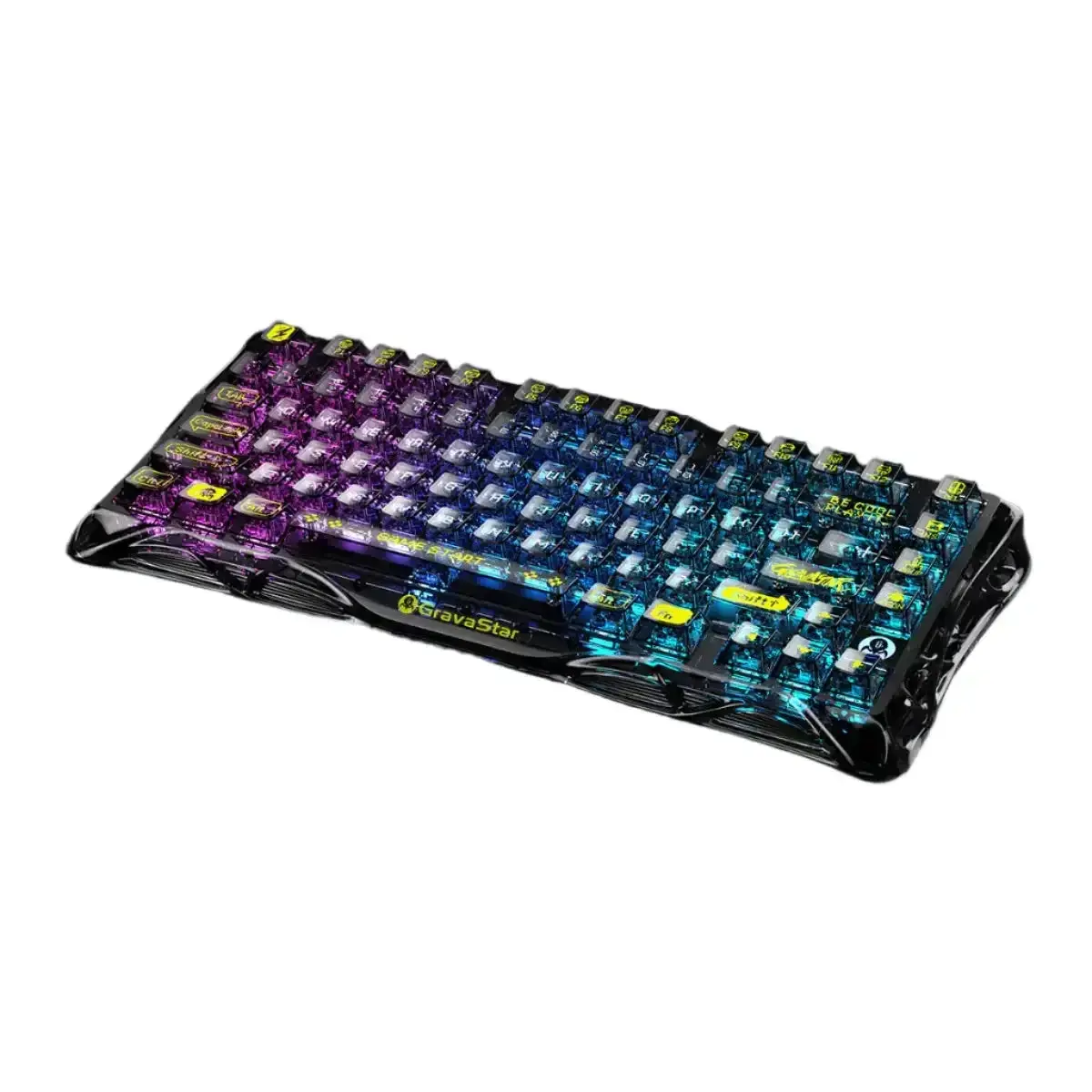 Gravastar - Mercury K1 Lite Transparent Black - Wireless Mechanical Keyboard - Bezprzewodowa Klawiatura Mechaniczna 1