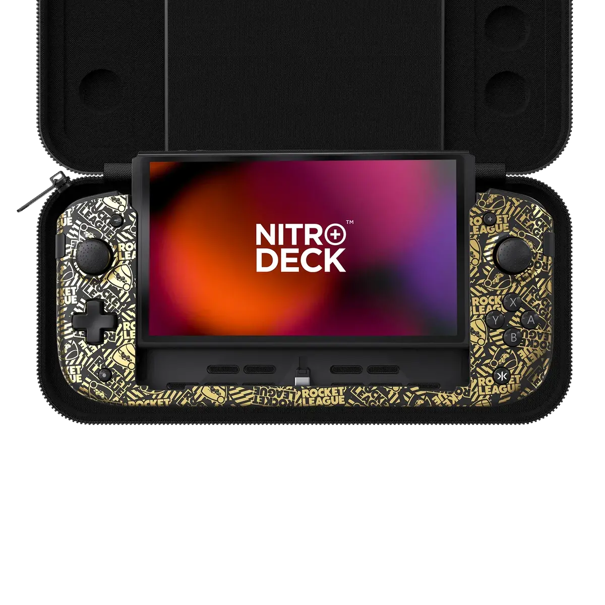 Crkd - Nitro Deck+ Rocket League Gold Edition With Carry Case - Kontroler Bezprzewodowy Z Etui Do Nintendo Switch 1