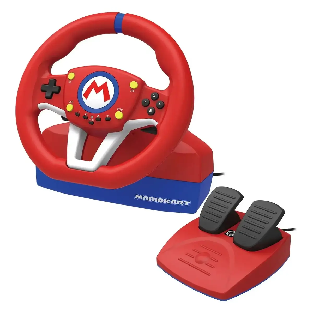 Hori - Mario Kart Racing Wheel Pro Mini For Nintendo Switch - Kierownica Wyścigowa Z Pedałami 1