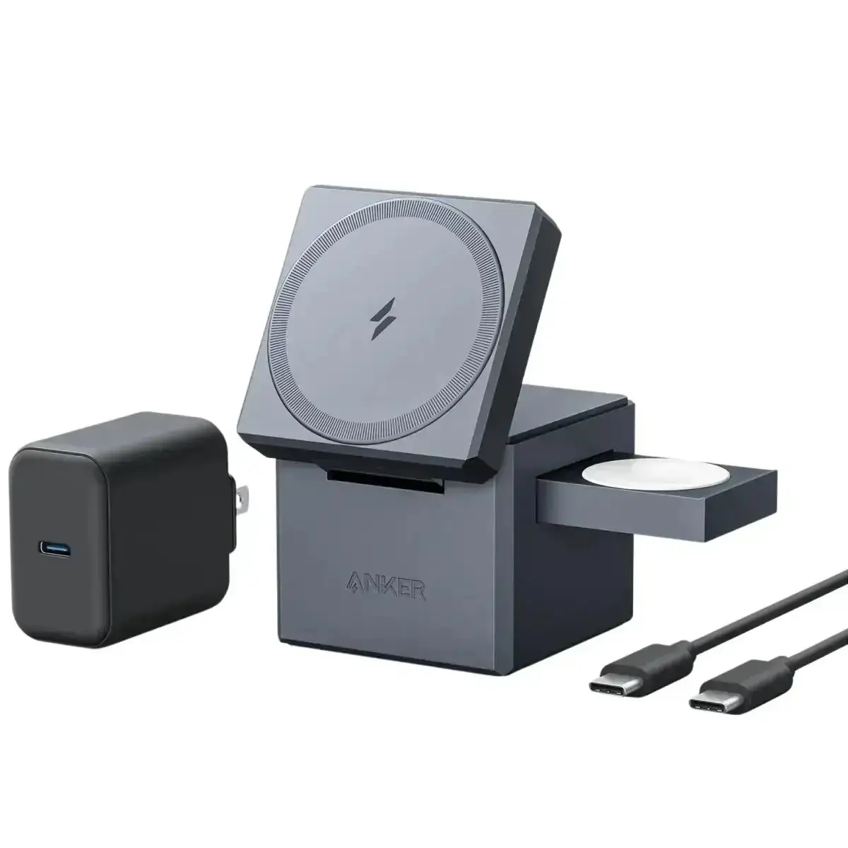 Anker - 3-In-1 Cube With Magsafe Charger - Ładowarka Z Magsafe 1