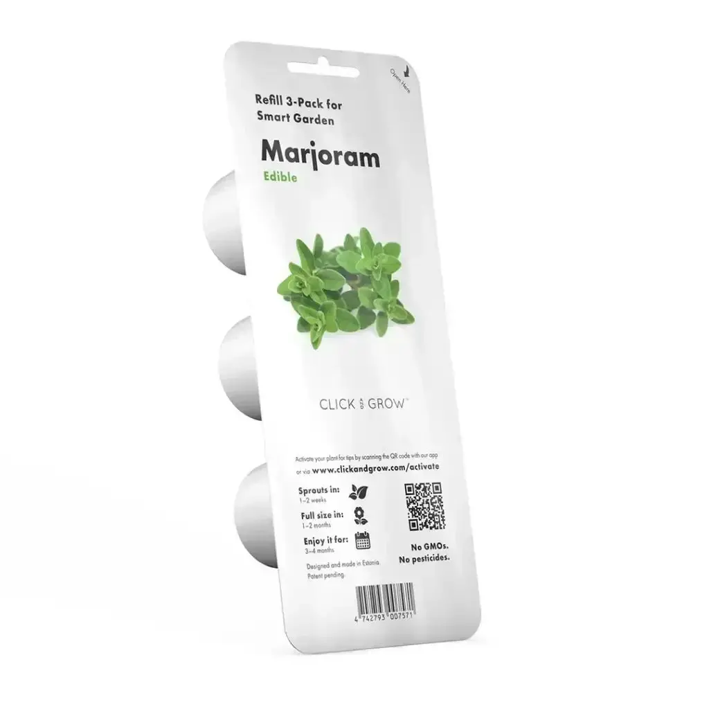 Click & Grow - Smart Garden Refill Marjoram - Starter Do Uprawy Z Nasionami - Majeranek Ogrodowy 2