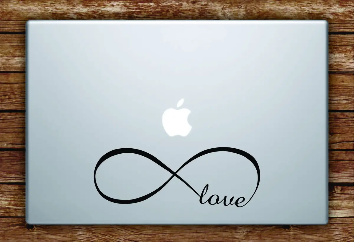 Infinite Love Laptop Decal Sticker Vinyl Art Quote Macbook Apple Decor Infinity Sign Tattoo 1