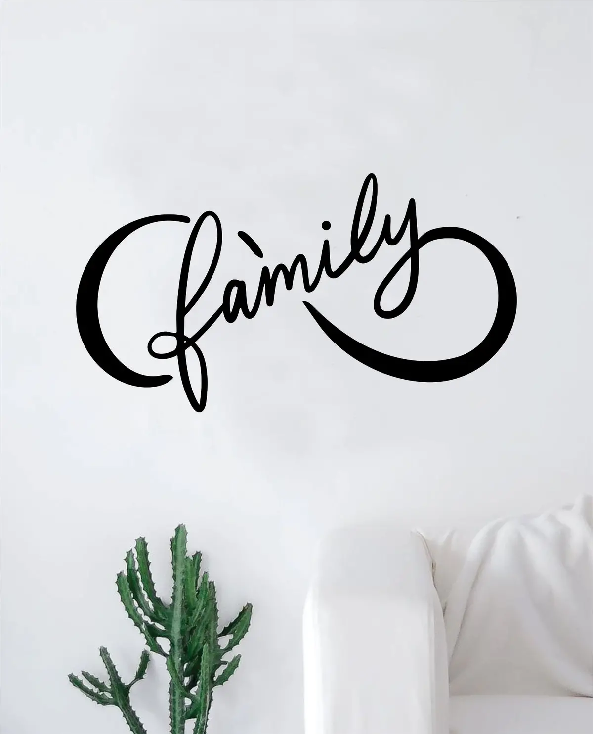 Infinity Family Wall Decal Sticker Vinyl Art Bedroom Living Room Nursery Quote Love Forever Tattoo 1