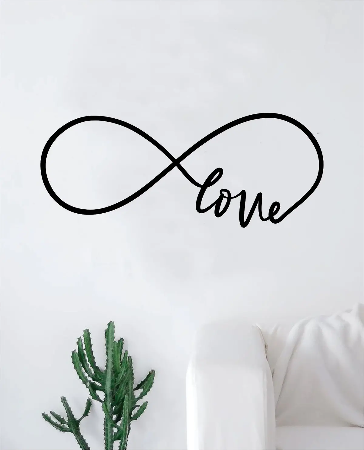 Infinity Love V2 Wall Decal Sticker Bedroom Room Art Vinyl Home Decor Teen Kids Infinite Love Nursery Tattoo 1