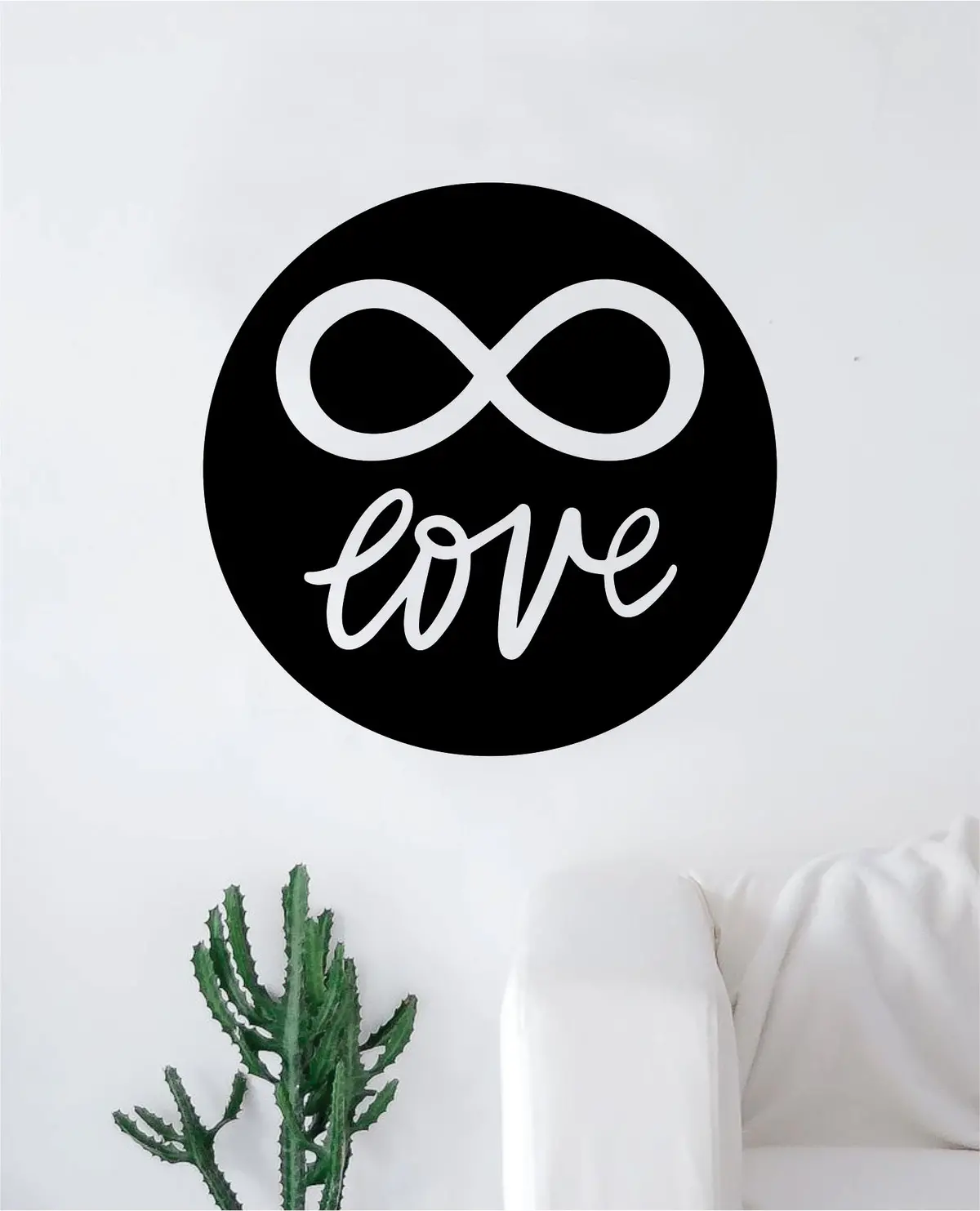 Infinity Love V3 Wall Decal Sticker Bedroom Room Art Vinyl Home Decor Teen Kids Infinite Love Nursery Tattoo 1