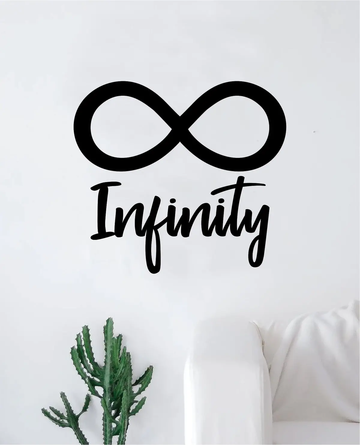 Infinity Sign Wall Decal Sticker Bedroom Room Art Vinyl Home Decor Teen Kids Infinite Love Nursery Tattoo 1