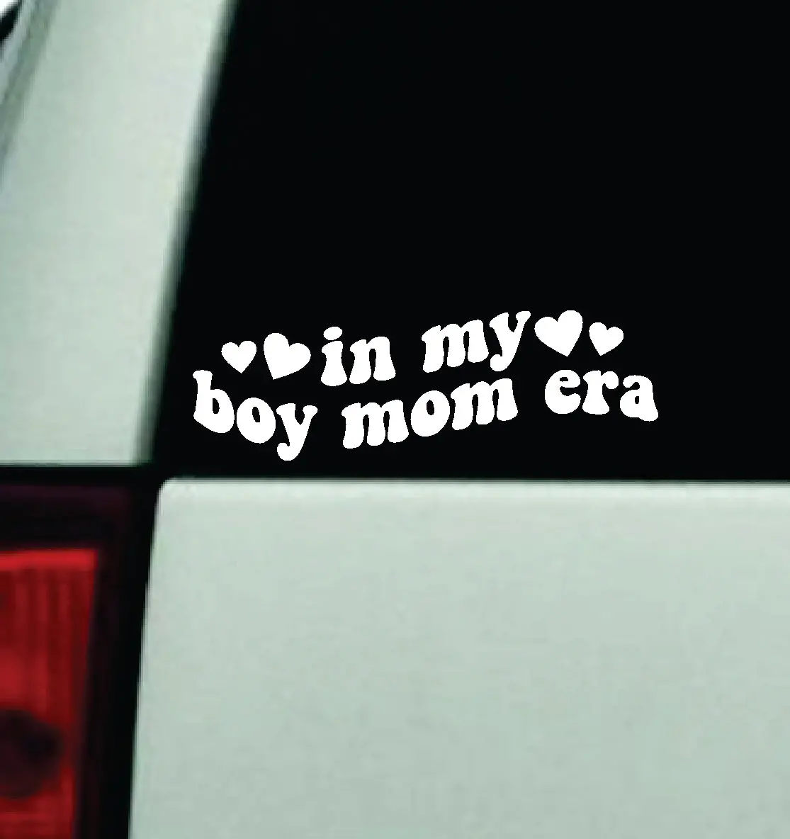 In My Boy Mom Era Car Decal Truck Window Windshield Mirror Jdm Bumper Sticker Vinyl Quote Girls Trendy Milf Funny Groovy Nursing Hospital Rn 1
