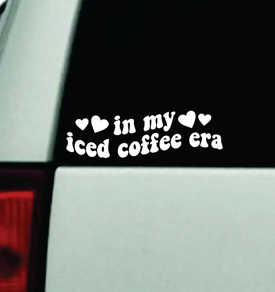 In My Iced Coffee Era Car Decal Truck Window Windshield Mirror Jdm Bumper Sticker Vinyl Quote Girls Trendy Milf Funny Groovy 1