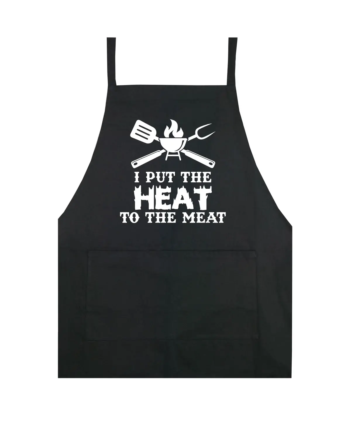 I Put The Heat To The Meat Apron Kitchen Cook Grill Bake Bbq Barbeque Chef Men Women Mom Dad Family Food Gift Funny 1