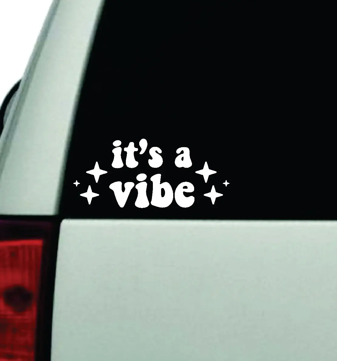 It's A Vibe Car Decal Truck Window Windshield Rearview Jdm Bumper Sticker Vinyl Quote Funny Girls Cute Mom Milf Women Trendy Aesthetic Bestie 1