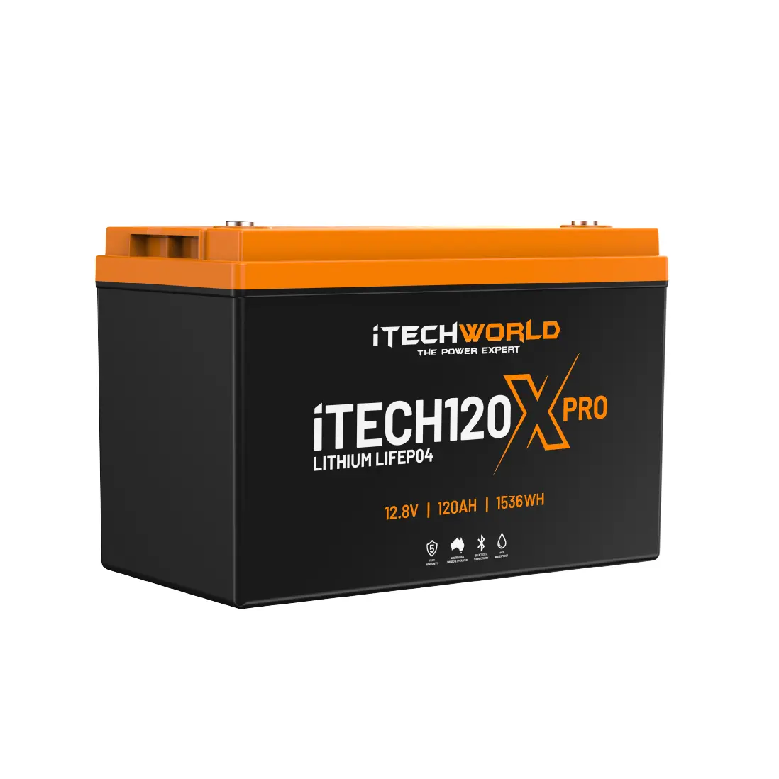 Itech120x Pro | Deep Cycle Lithium Battery | With Bluetooth Lifepo4 120Ah 1