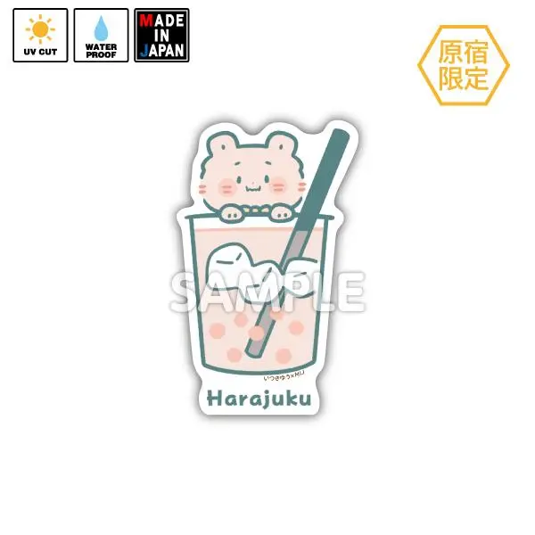 Itk012　★原宿限定★　ステッカー　いつきゆう　くまちゃん 1