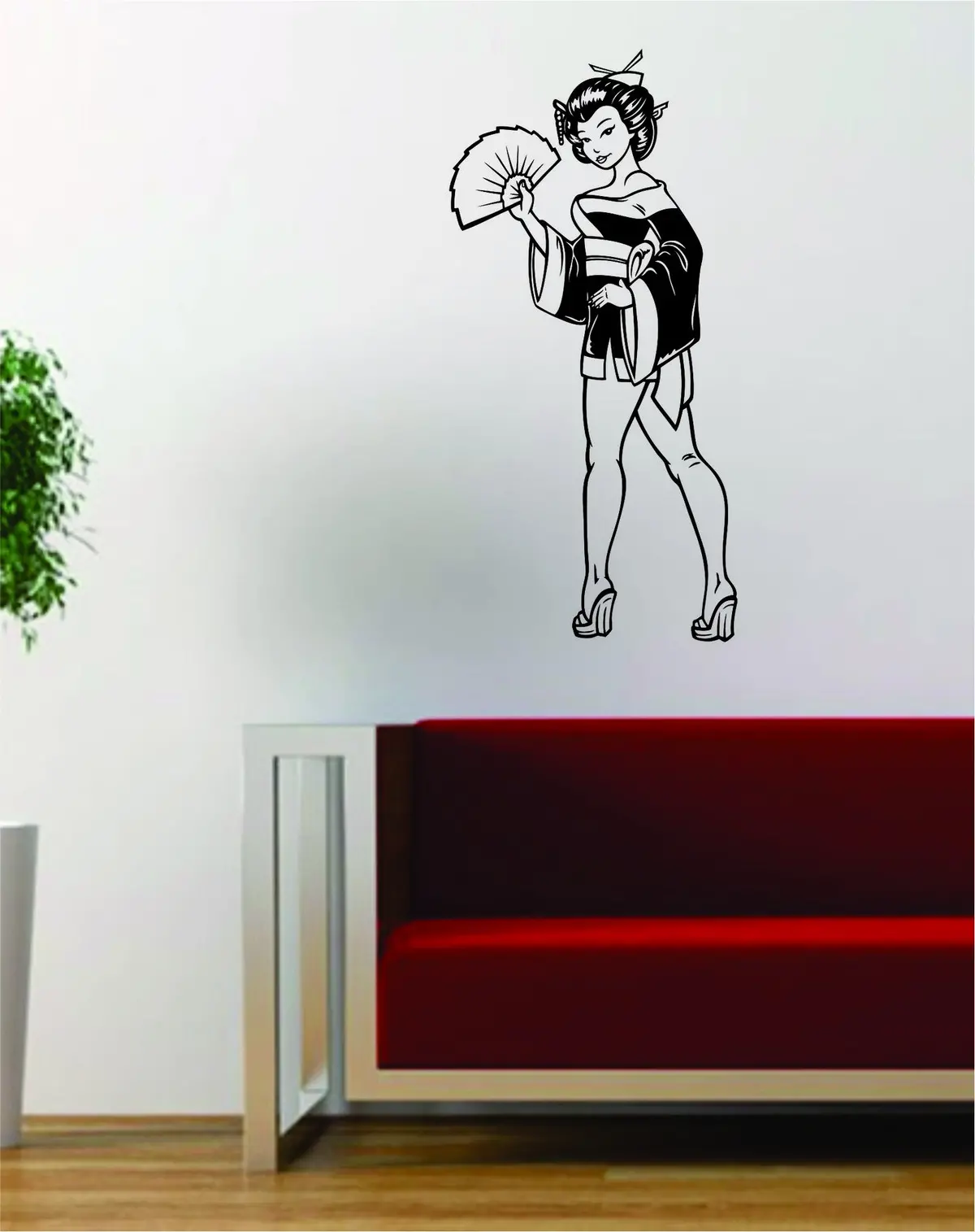 Japanese Pin Up Girl Design Decal Sticker Wall Vinyl Art Decor Home 1