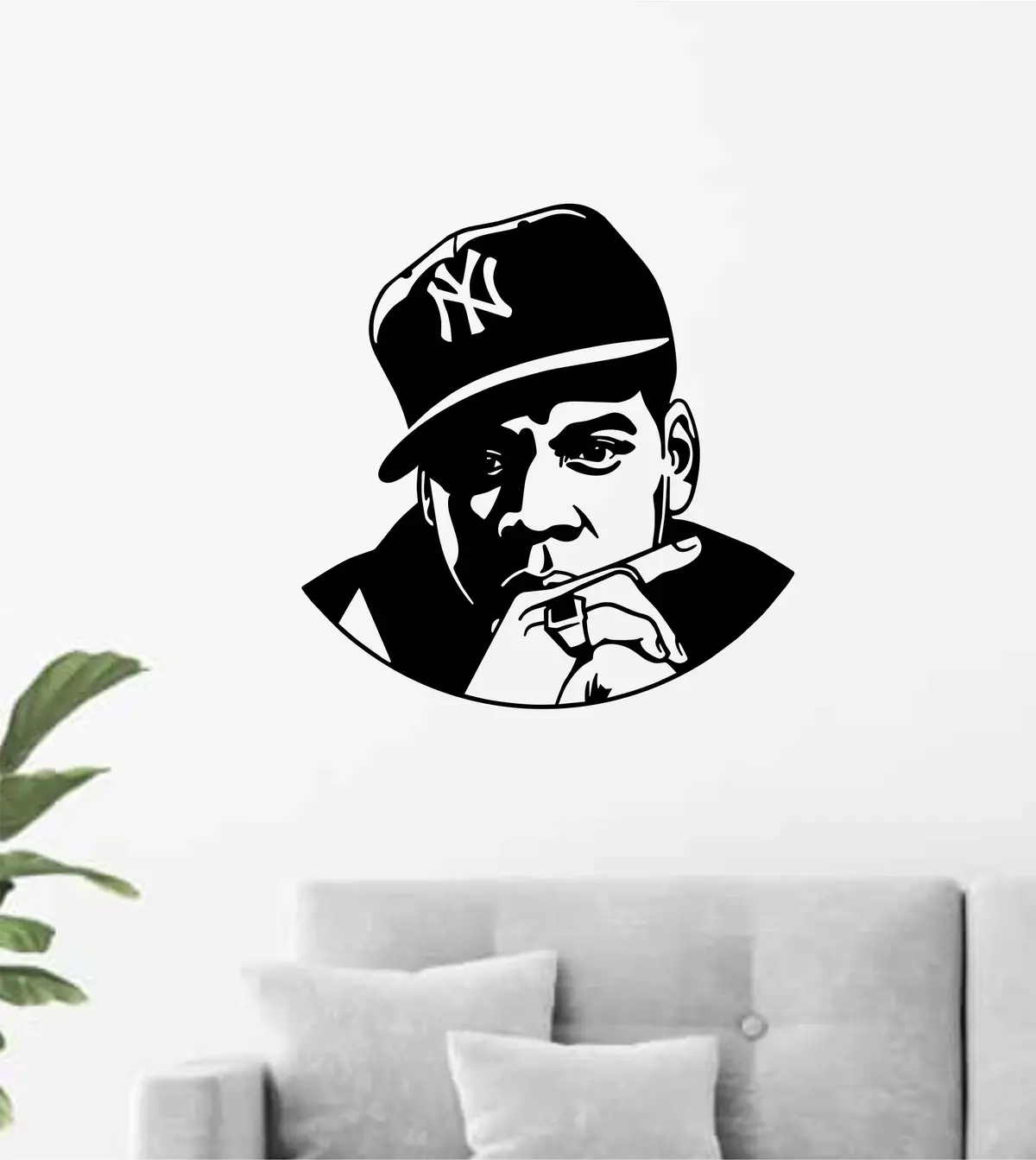 Jay Z Wall Decal Home Decor Art Sticker Vinyl Bedroom Room Boy Girl Teen Music Hip Hop Rap New York 1