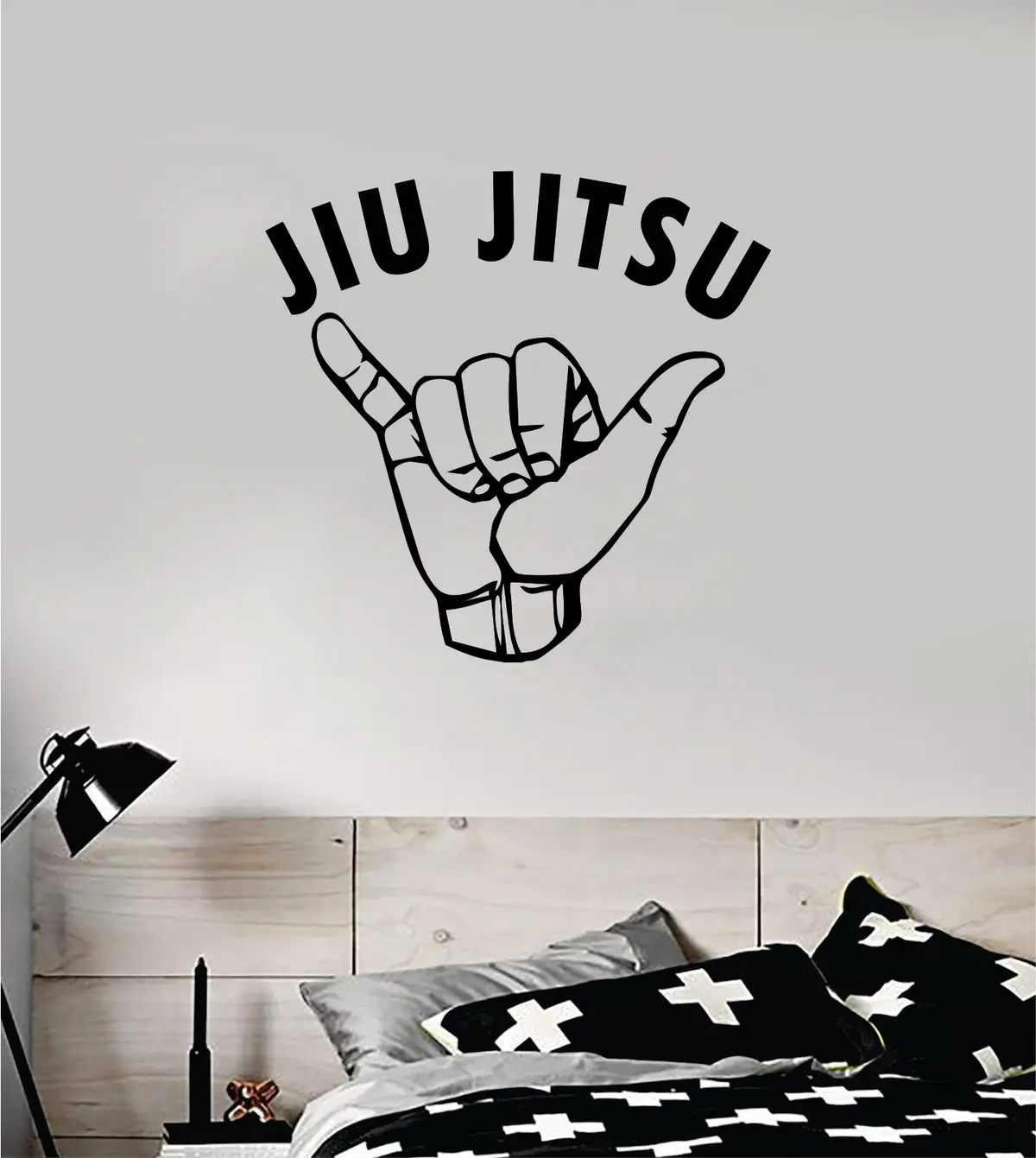 Jiu Jitsu Shaka Quote Decal Sticker Wall Vinyl Art Decor Home Mma Grapple Sports Fight Gym Fitness Brazillian Train Roll 1