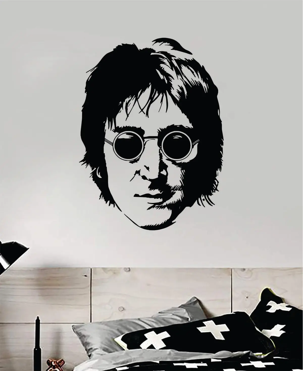 John Lennon Face Wall Decal Home Decor Vinyl Art Sticker Bedroom Room Teen Music The Beatles 1