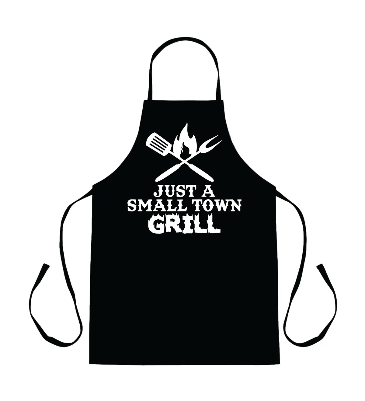 Just A Small Town Grill Apron Kitchen Bbq Barbeque Cook Grill Chef Bake Food Funny Gift Men Girls Mom Dad 1