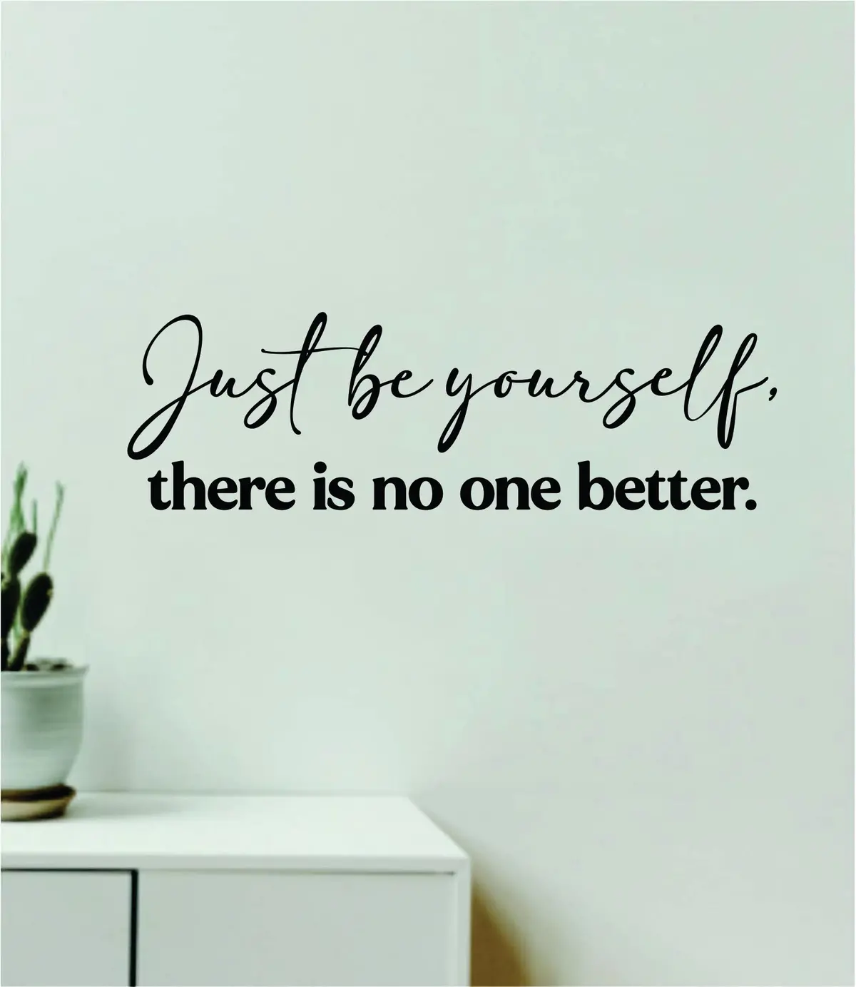 Just Be Yourself Wall Decal Home Decor Bedroom Room Art Vinyl Sticker Quote Inspirational Girls Lyrics Music Taylors Version Eras Tour Swiftie 1
