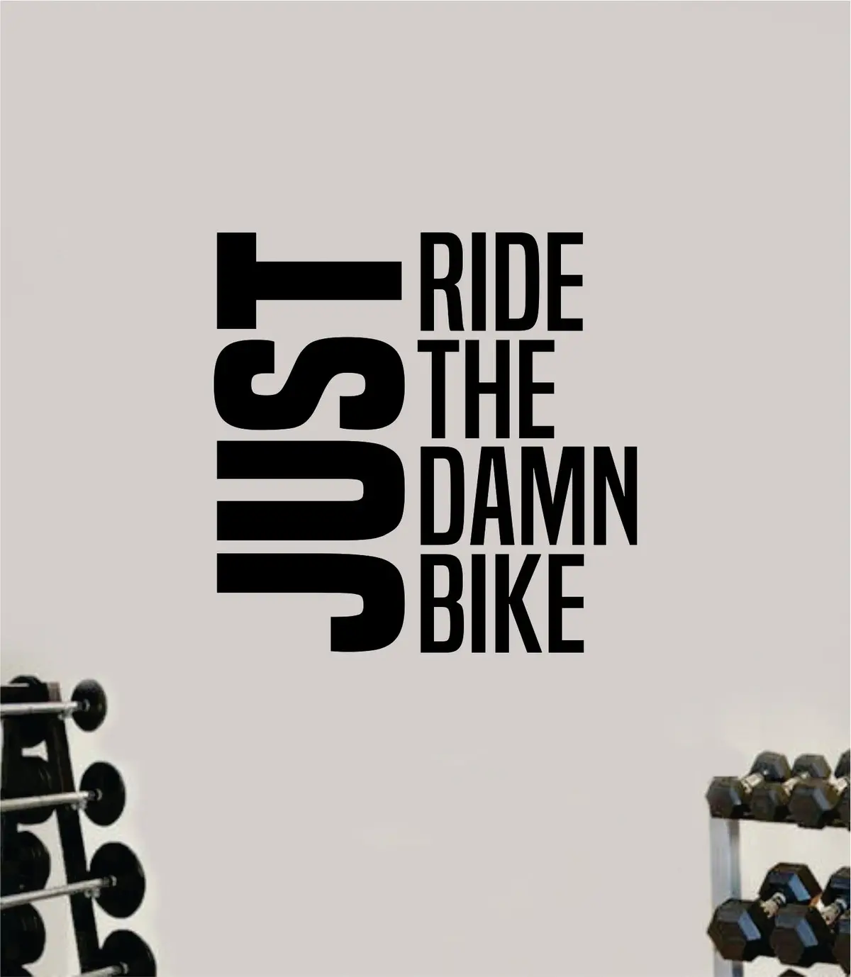 Bike Decal Sticker Wall Vinyl Art Wall Bedroom Room Home Decor Inspirational Motivational Teen Sports Gym Beast Fitness Health Bicycle 1