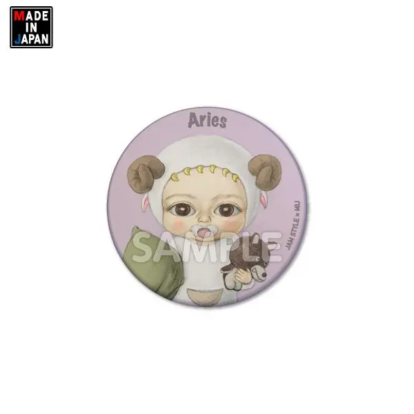Kan32jam011　缶バッジ32mm　Jam Style　12星座　おひつじ座 1