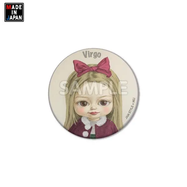 Kan32jam016　缶バッジ32mm　Jam Style　12星座　おとめ座 1