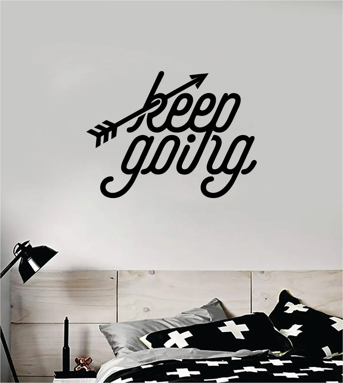 Keep Going V6 Wall Decal Home Decor Bedroom Room Vinyl Sticker Art Teen Quote Gym Fitness Lift Inspirational Motivational Health School 1