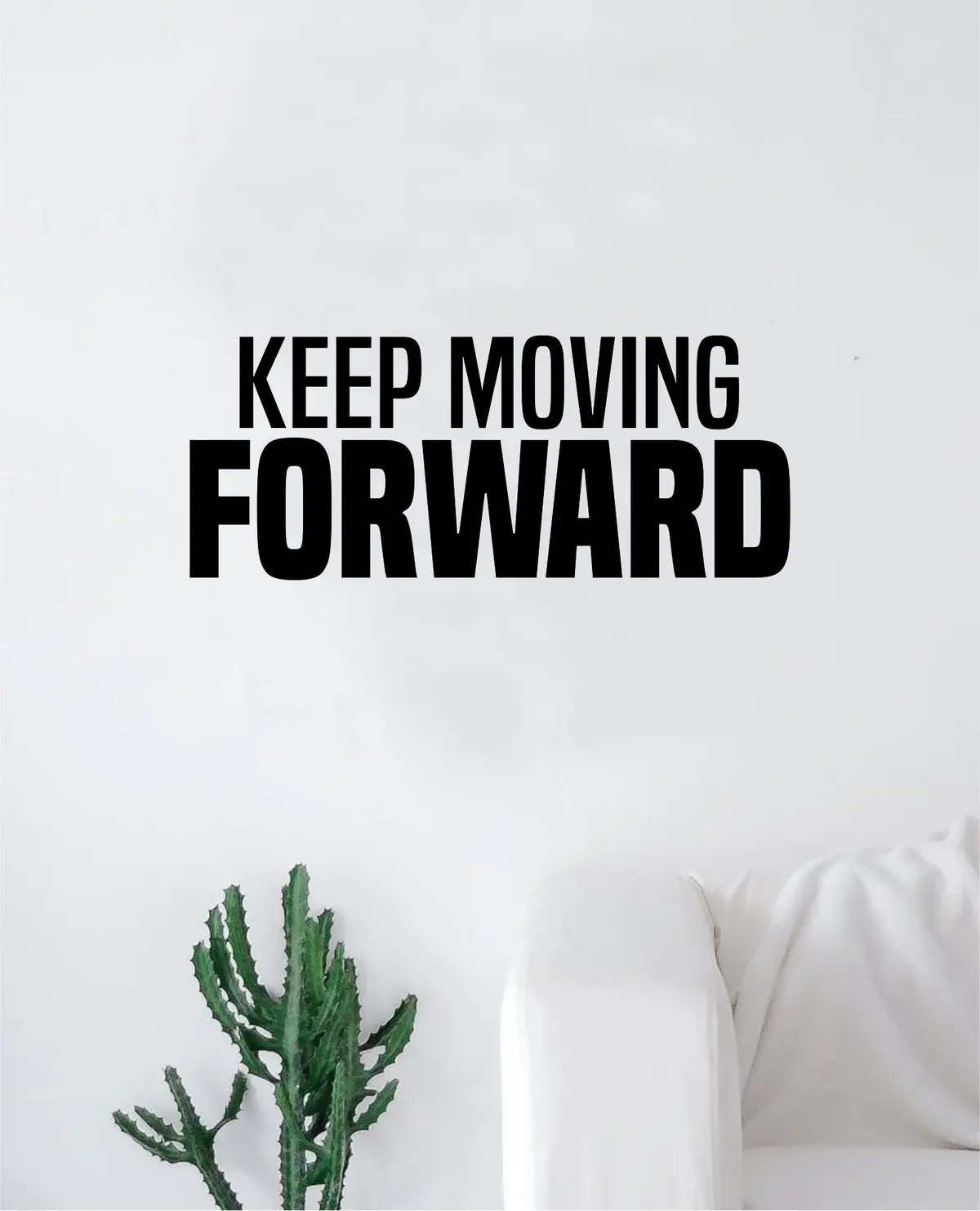 Keep Moving Forward Quote Wall Decal Sticker Bedroom Living Room Art Vinyl Inspirational Motivational Teen 1
