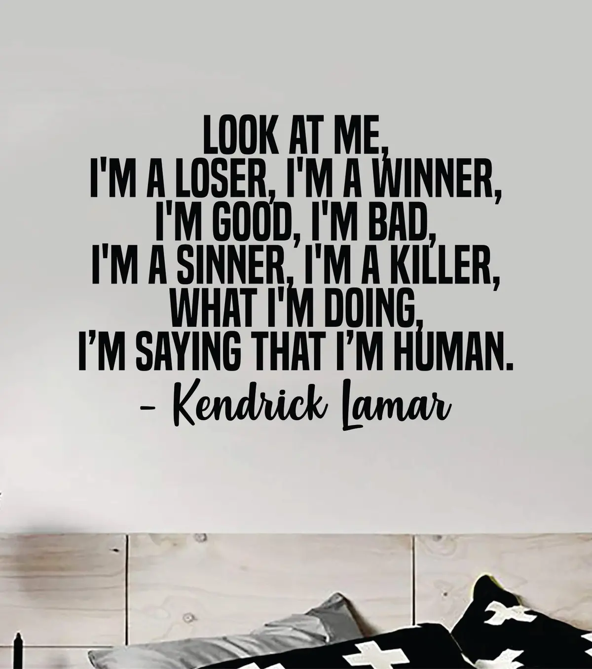 Look At Me Wall Decal Sticker Vinyl Art Bedroom Home Decor Inspirational Motivational Boys Girls Lyrics Music Rap Hip Hop Kendrick Lamar 1