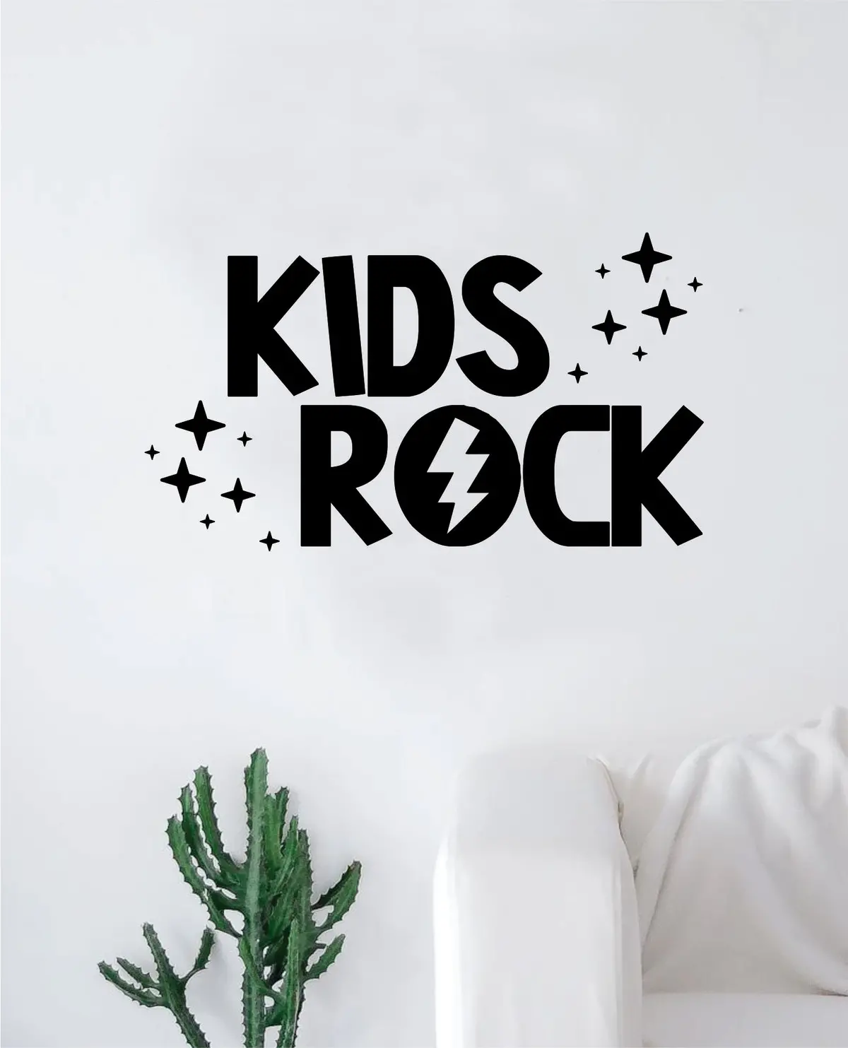 Kids Rock Decal Sticker Wall Vinyl Art Wall Bedroom Room Home Decor Inspirational Teen Baby Nursery Playroom Children 1