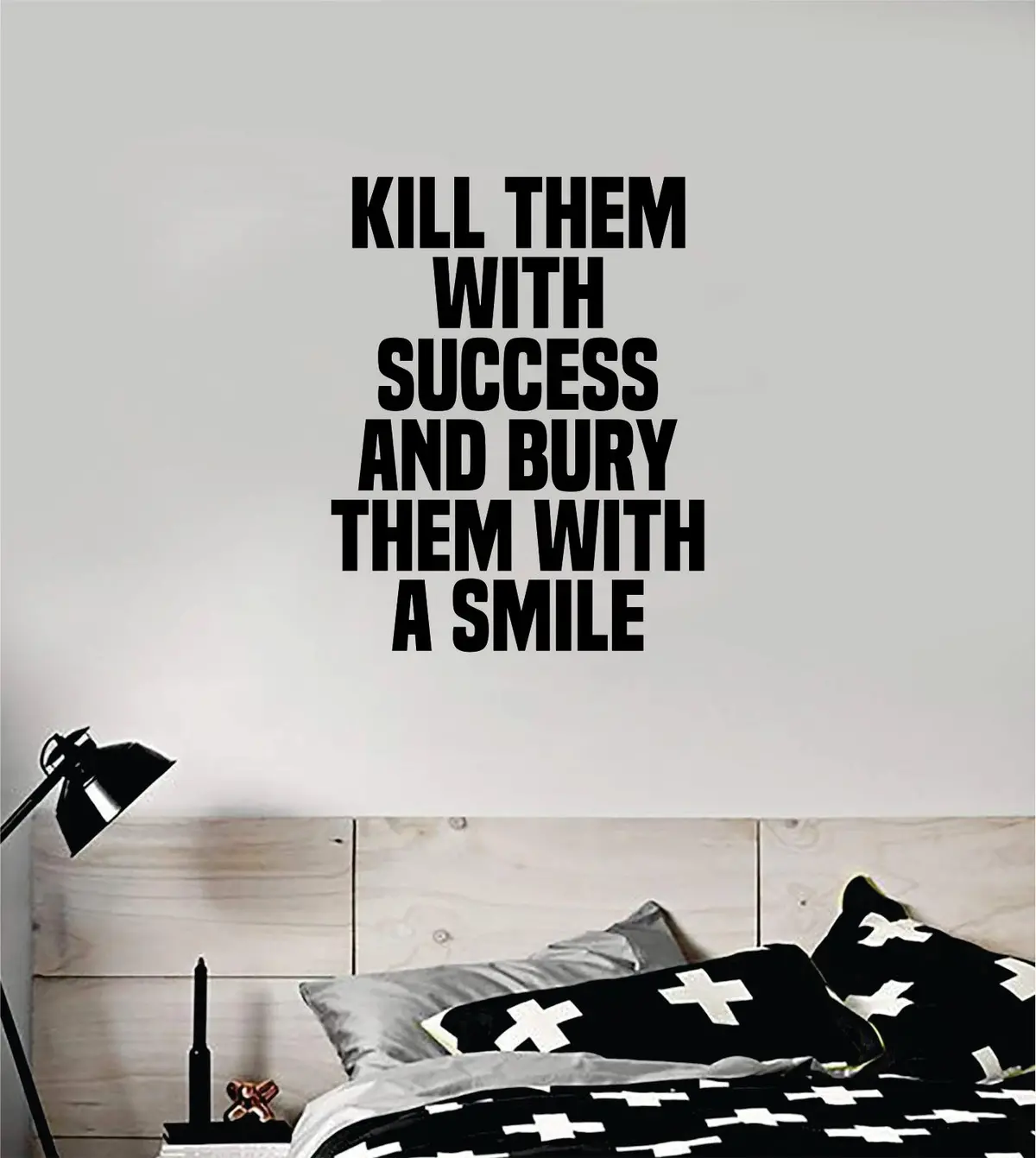 Success Smile Quote Wall Decal Sticker Vinyl Art Home Decor Bedroom Room Teen Kids Inspirational Motivational School Nursery Sports Gym 1