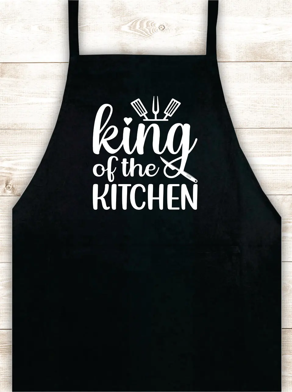 King Of The Kitchen V2 Apron Heat Press Vinyl Bbq Barbeque Cook Grill Chef Bake Food Kitchen Funny Gift Men Women Dad Mom Family Cookout 1
