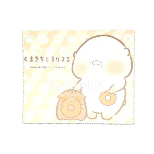 Kinoko503mf　マイクロファイバークロス　きのこ　くまきち　メガネ拭き 1