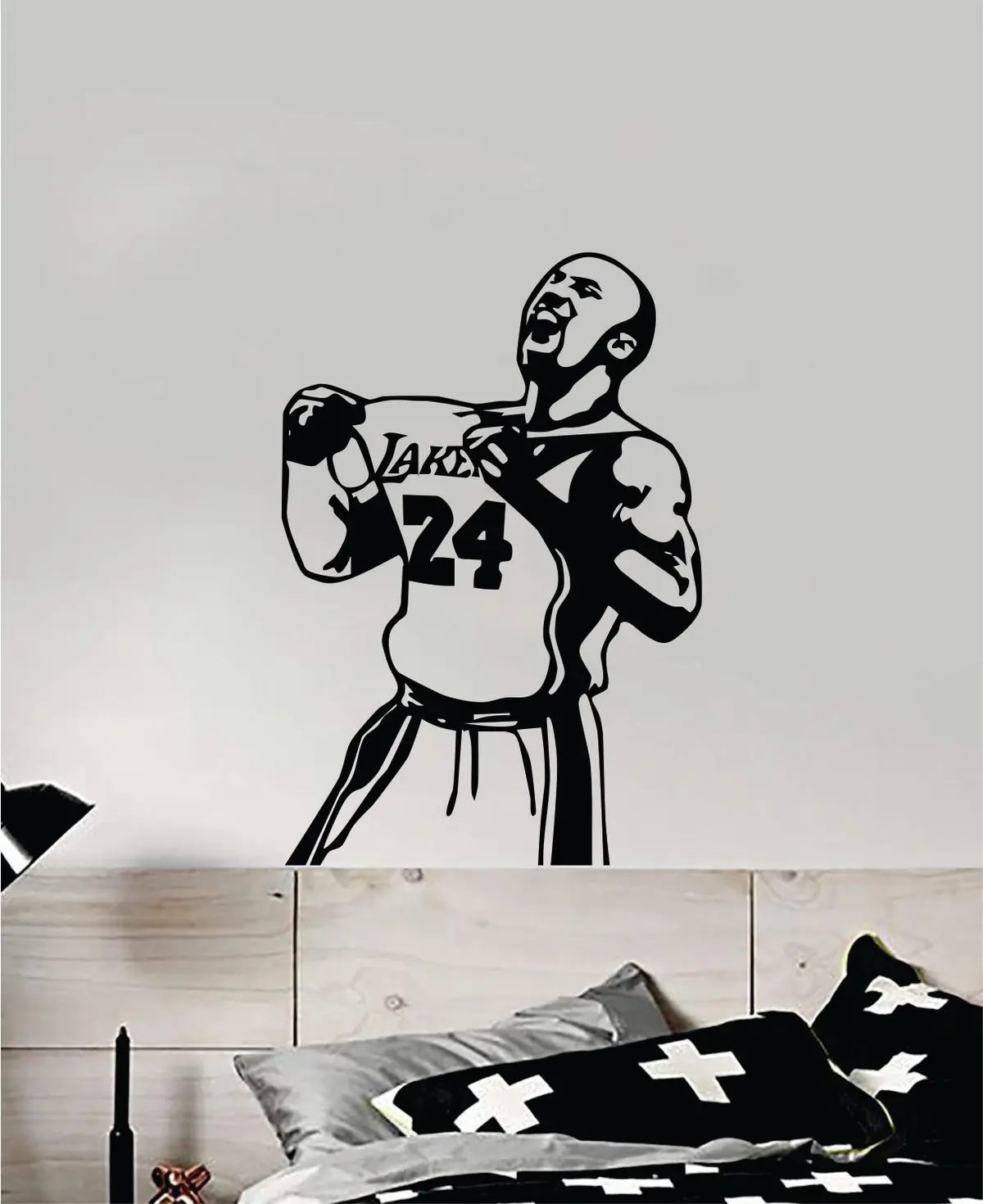 Kobe Bryant V2 Wall Decal Home Decor Sticker Art Vinyl Bedroom Room Quote Teen Kids Boy Girl Baby Sports Lakers 24 Black Mamba Basebetball 1