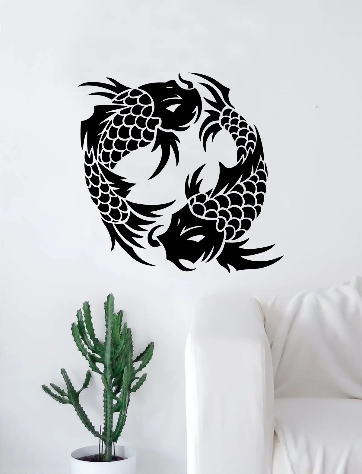 Koi Fish V8 Decal Sticker Wall Vinyl Art Home Decor Decoration Teen Bedroom Ocean Beach 1