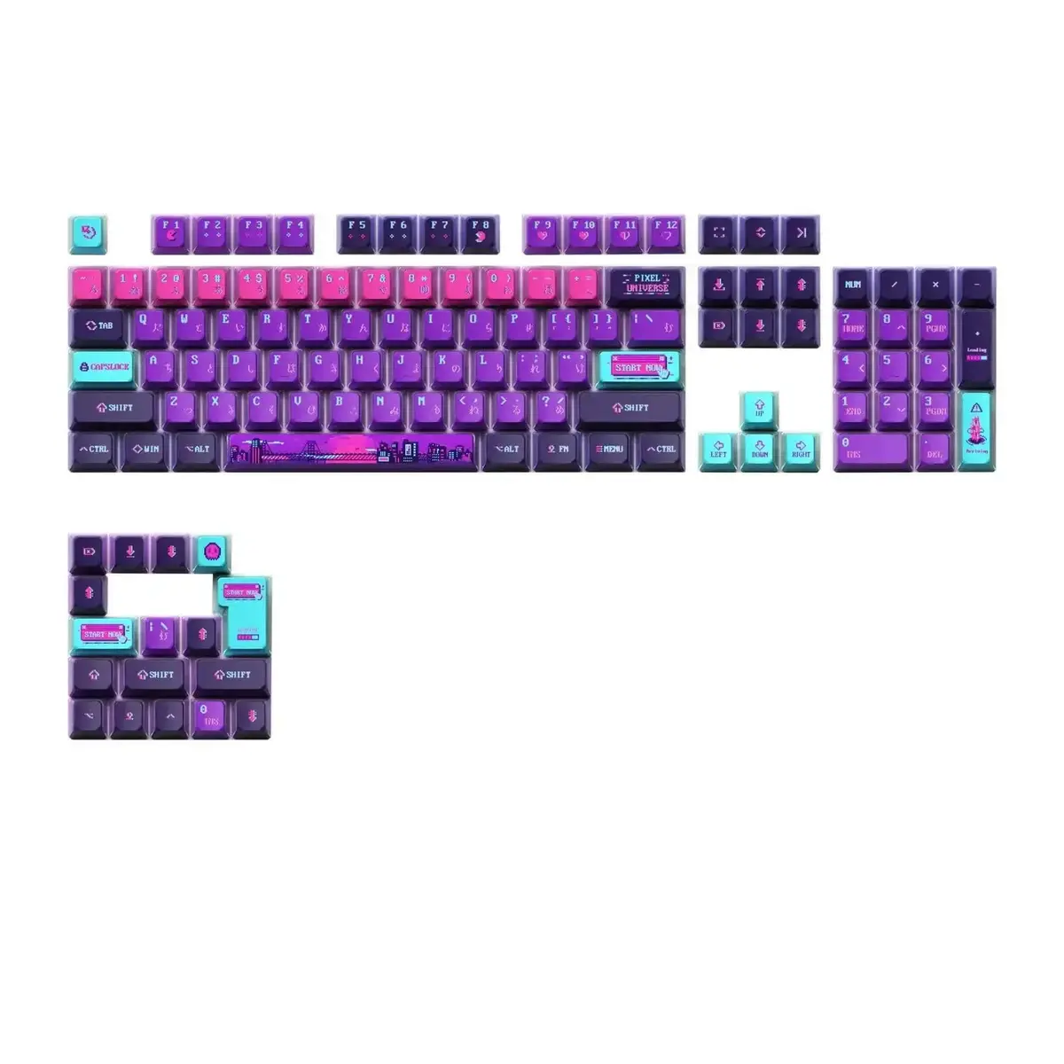 Keytok - Pixel Dye-Sub Kol Keycaps 1