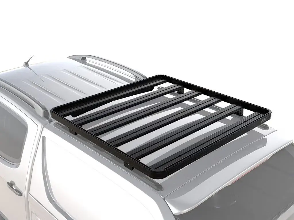 Front Runner Slimline Ii Rack Kit For Truck Canopy Or Trailer – Fits Oem Tracks, Tall Design, 1425(W) X 1156(L), Black Aluminum 1