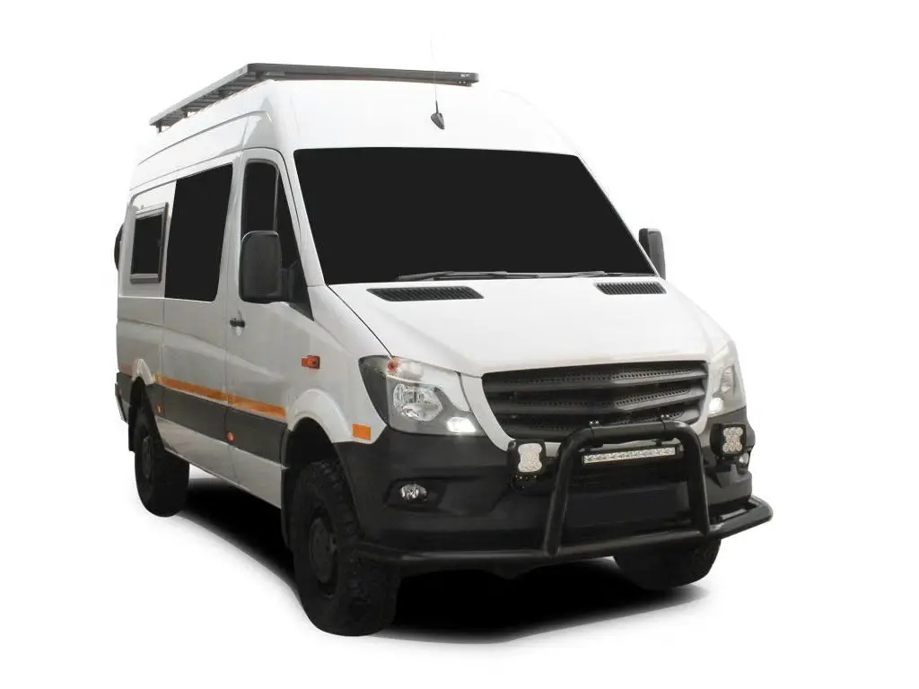 Front Runner Slimline Ii Roof Rack Kit (Tall) For Van – Fits Volkswagen Crafter – Black Aluminum, Full-Size Cargo Rack (1Pc) 1